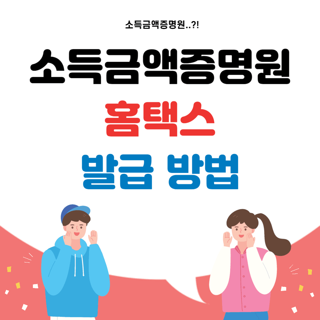 홈택스 소득금액증명원