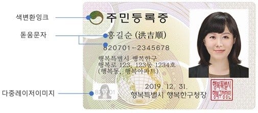 주민등록증 재발급